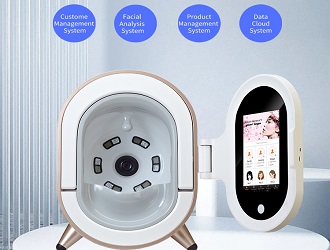 Portable Smart Tablet & Intuitive Operation ： Powered by an Android system with a detachable 10.1-inch tablet, it allows for flexible operation, automated facial recognition, and fast, 15-second clinical-level skin analysis.